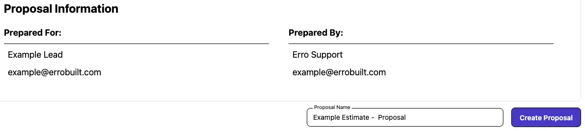 Name and Create Your Proposal