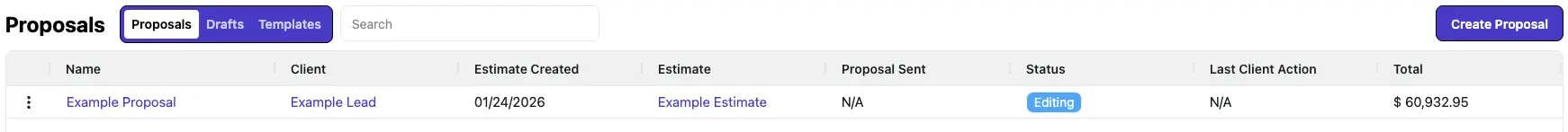 Send Proposal to Client