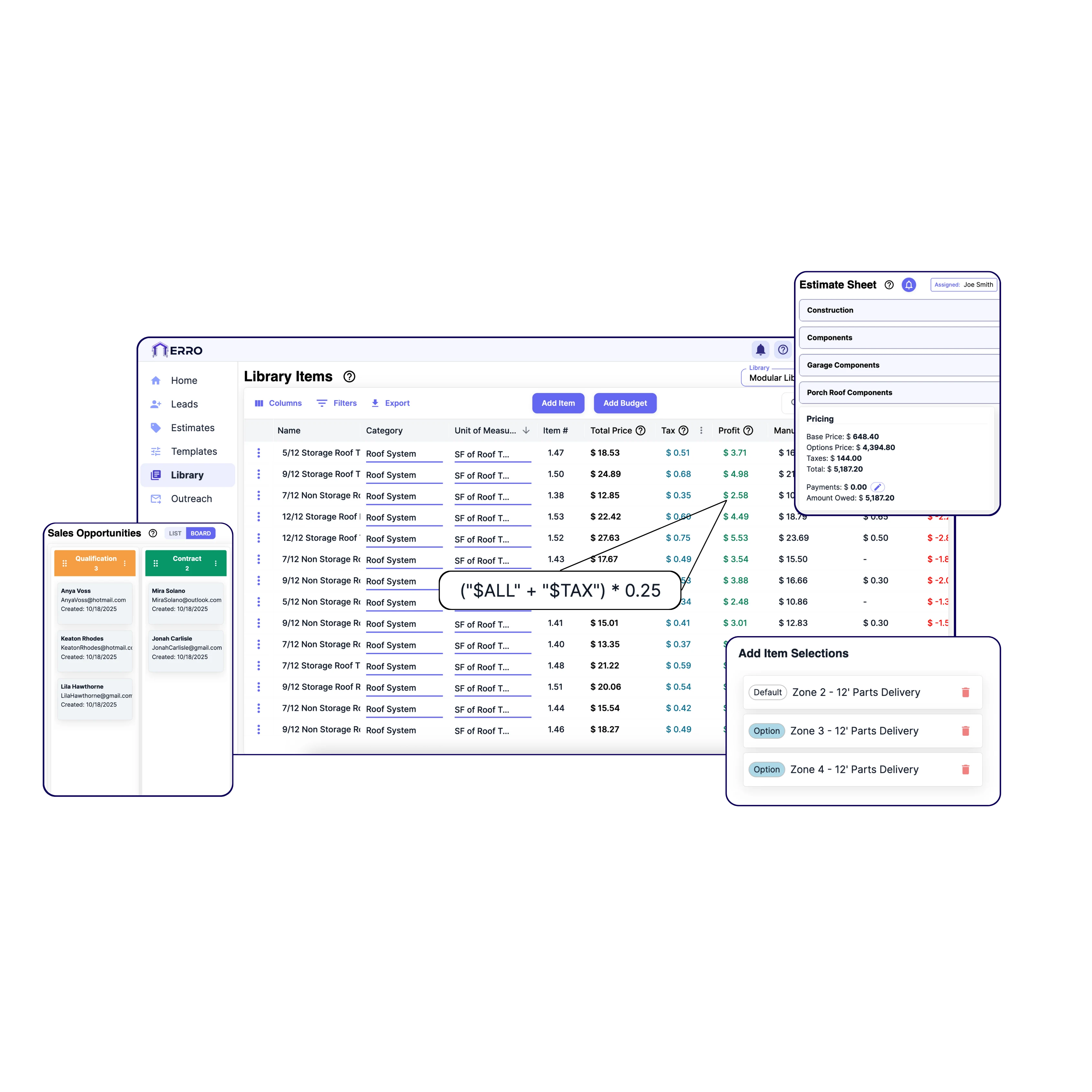 Erro formula-powered sales